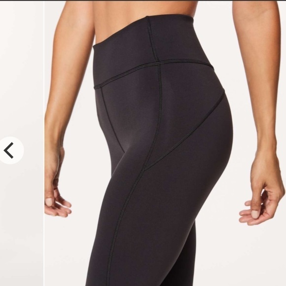 Sz6 Lululemon In Movement Crop Legging Everlux 19” in Black VVGUC - Picture 1 of 12